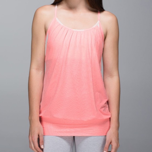 Lululemon No Limits Tank Bleached Coral Stripe - Picture 9 of 10